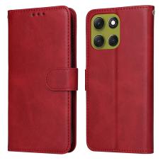 Motorola Moto G86 Power / G86 5G Fodral L&auml;der R&ouml;d