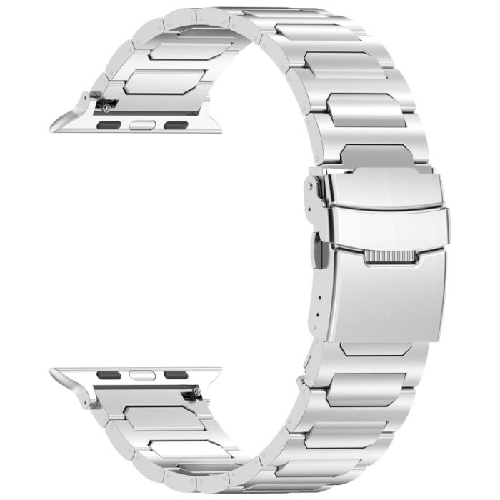 Bild 3, Apple Watch 42/44/45/49 mm Armband Metall Silver