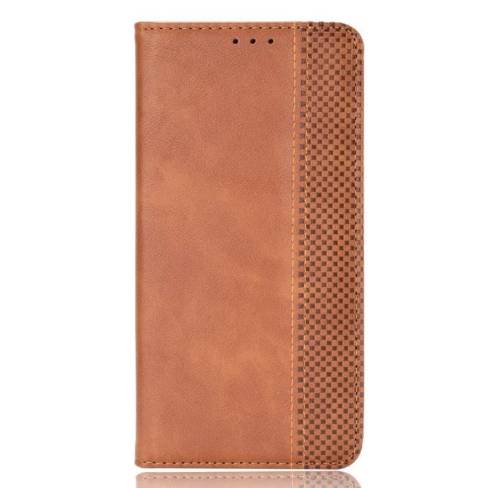Bild 2, Samsung Galaxy S22 Plus Fodral Flip Vintage Brun