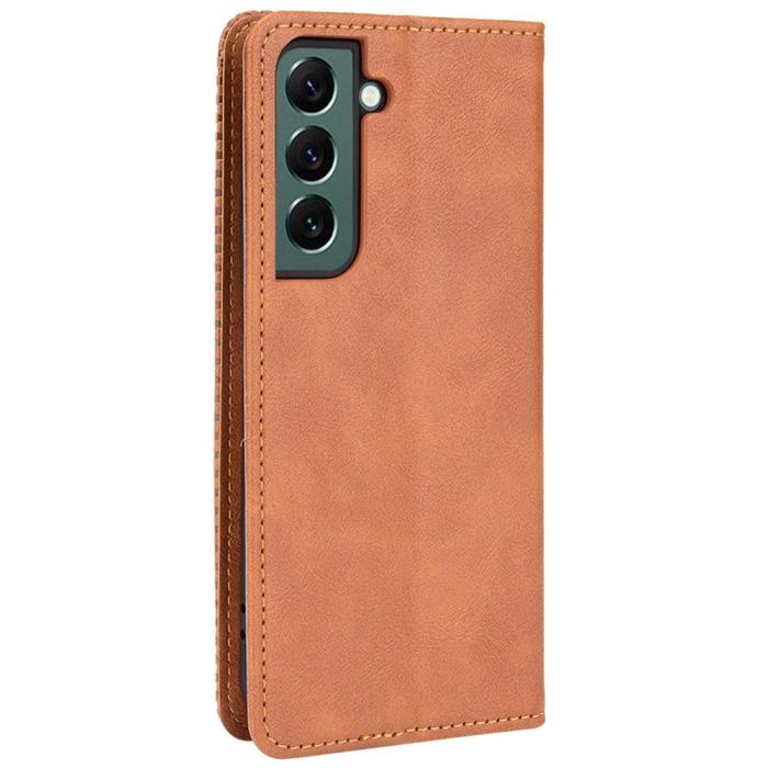 Bild 3, Samsung Galaxy S22 Plus Fodral Flip Vintage Brun