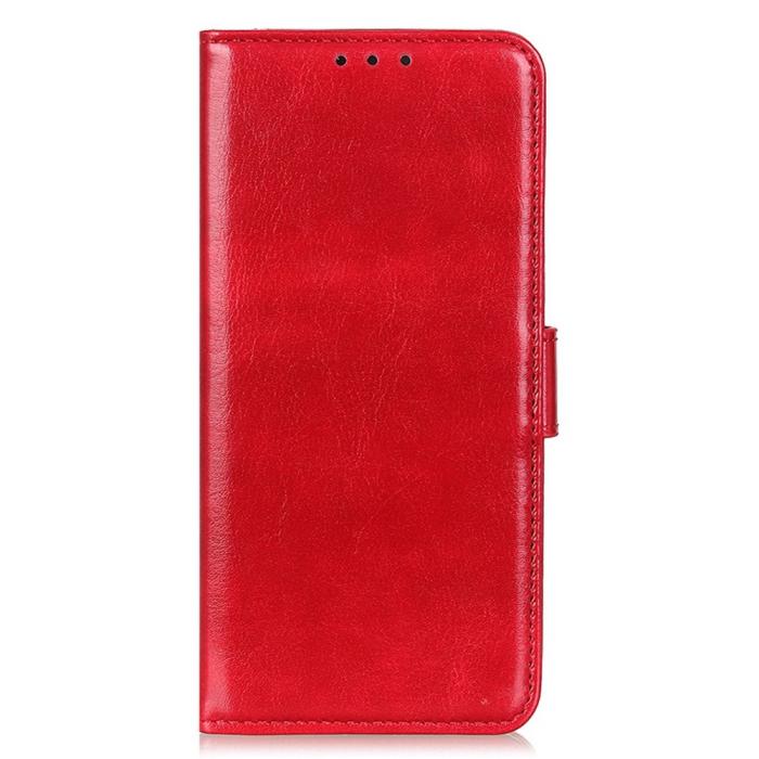 Bild 5, Motorola Moto G84 5G Fodral Crazy Horse Läder Röd