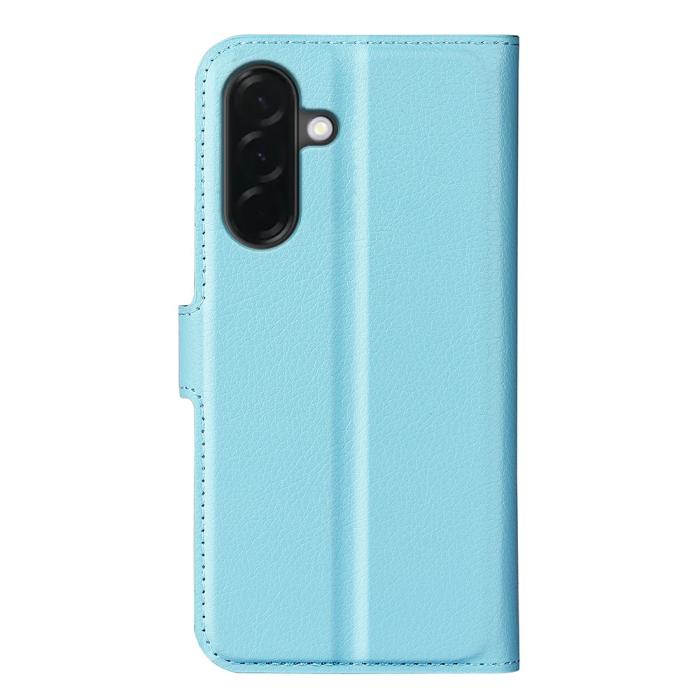 Bild 6, Samsung Galaxy A37 5G Fodral Litchi Läder Blå