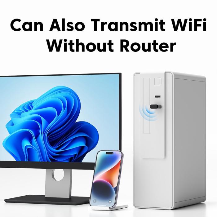 Bild 4, ESSAGER USB WiFi Nätverksadapter Svart