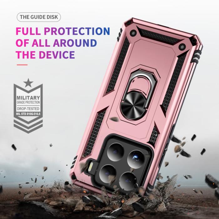 Bild 6, Xiaomi 15 Skal Shockproof Hybrid Ring Roséguld