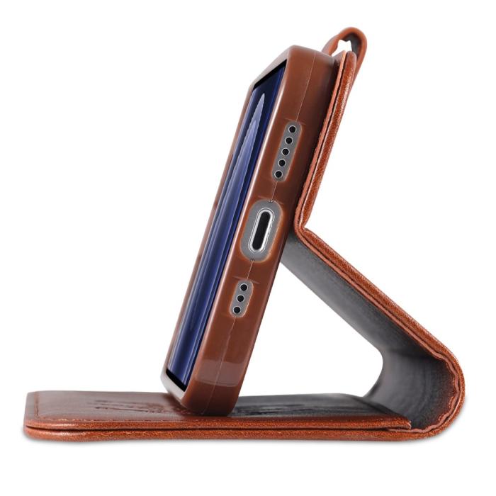 Bild 5, AZNS iPhone 15 Fodral Läder Brun