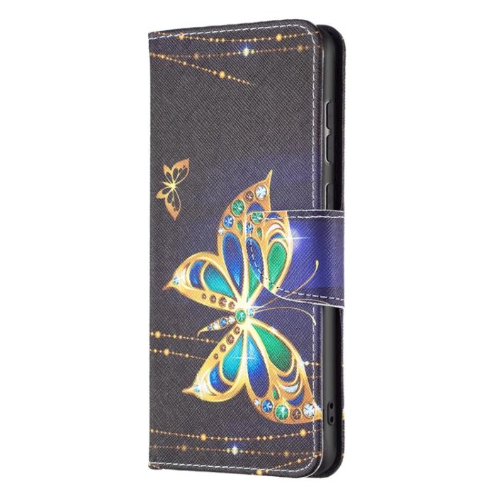 Bild 2, Samsung Galaxy A33 5G Fodral Med Tryck Guld Fjäril