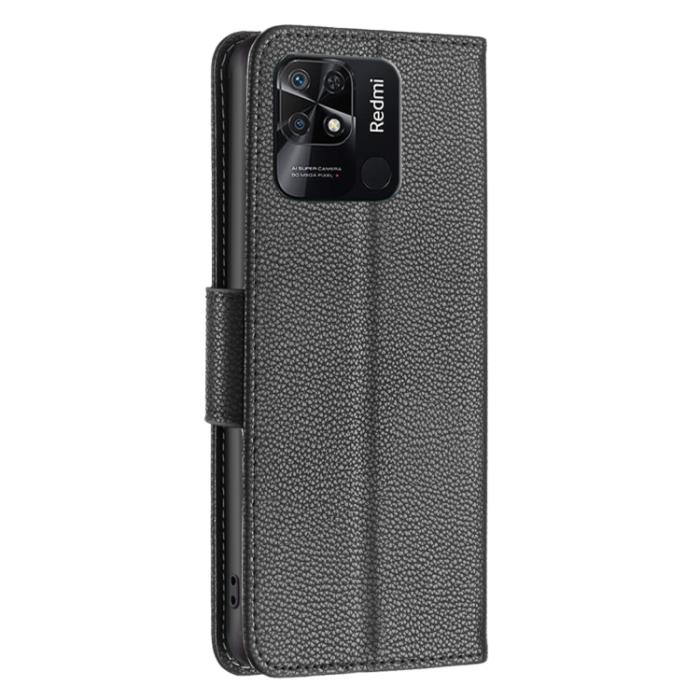 Bild 3, Xiaomi Redmi 10C Fodral Shark Litchi Svart