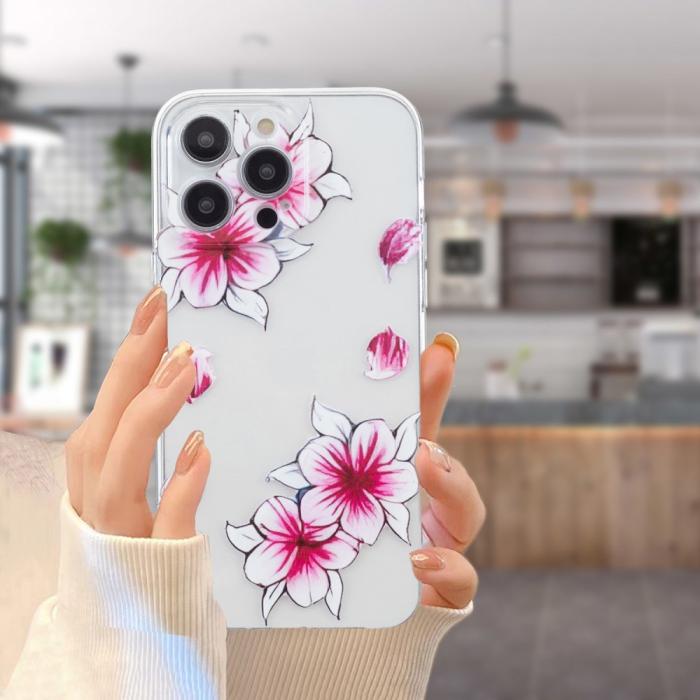 Bild 5, iPhone 16 Pro Skal TPU Blommor