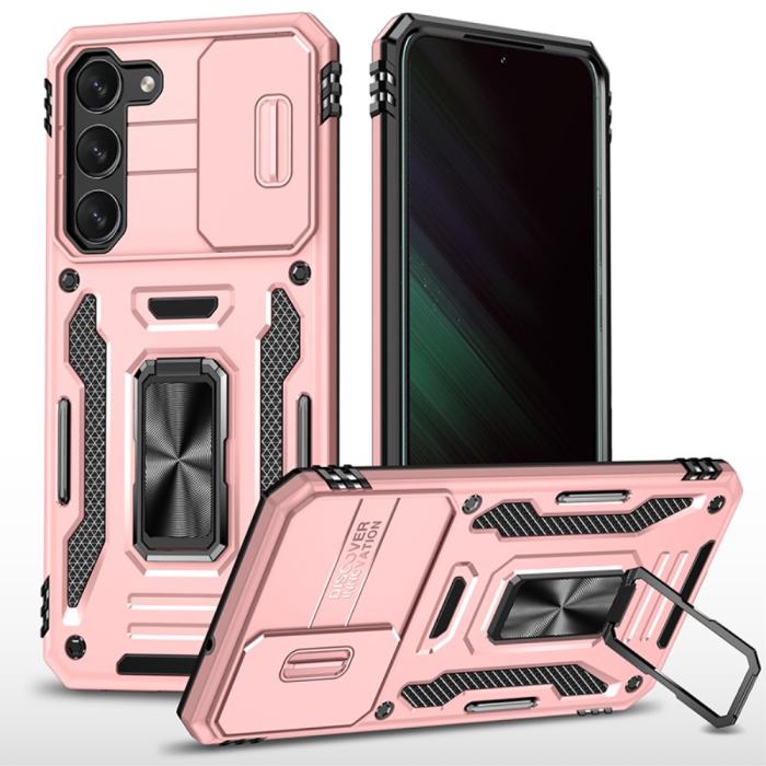 Bild 1, Samsung Galaxy S23 Plus Skal Ring CamShield Roséguld