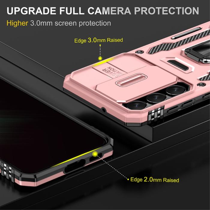 Bild 3, Samsung Galaxy S23 Plus Skal Ring CamShield Roséguld