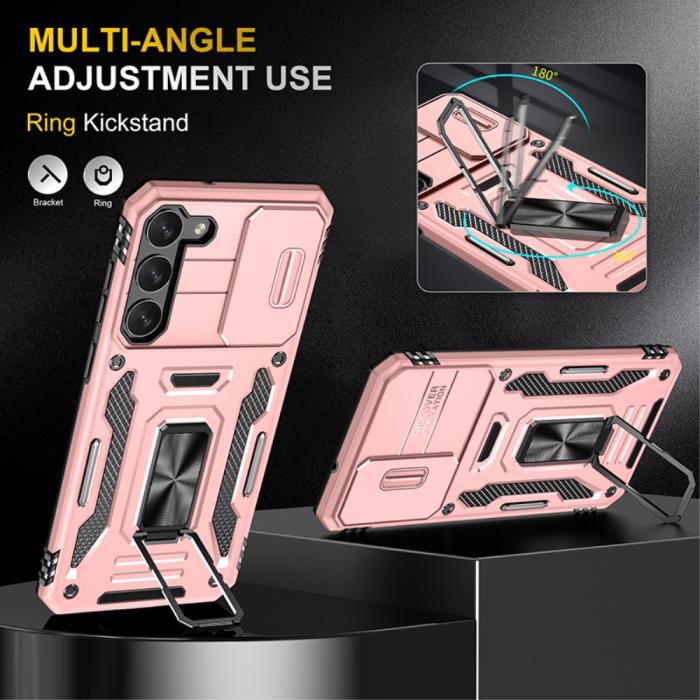 Bild 4, Samsung Galaxy S23 Plus Skal Ring CamShield Roséguld