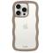 holdit iPhone 15 Pro Skal Wavy Mocha Brown Transparent