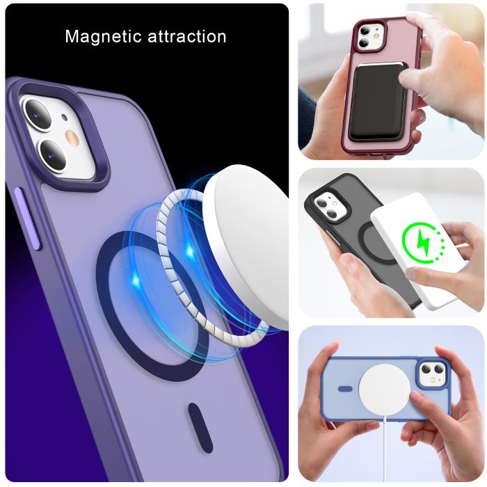 Bild 6, ColorPop iPhone 12/12 Pro Skal CH MagSafe Matt Lila