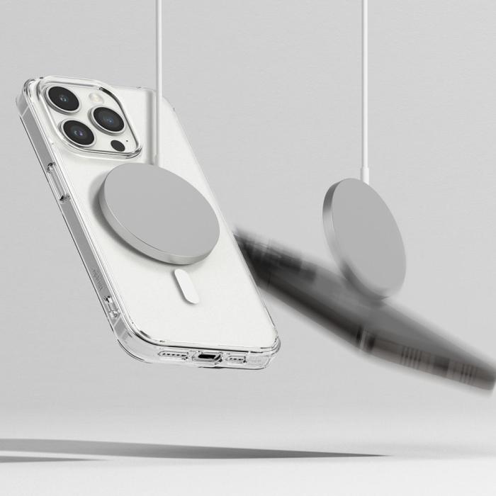 Bild 5, Ringke iPhone 15 Pro Skal MagSafe Fusion Matt Transparent