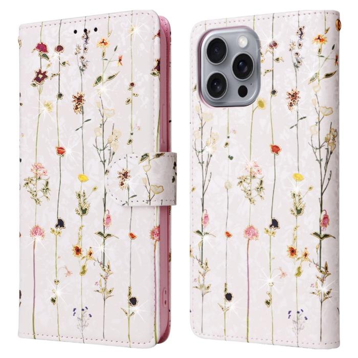 Bild 1, iPhone 16 Pro Max Fodral Med Tryck Små Blommor RFID