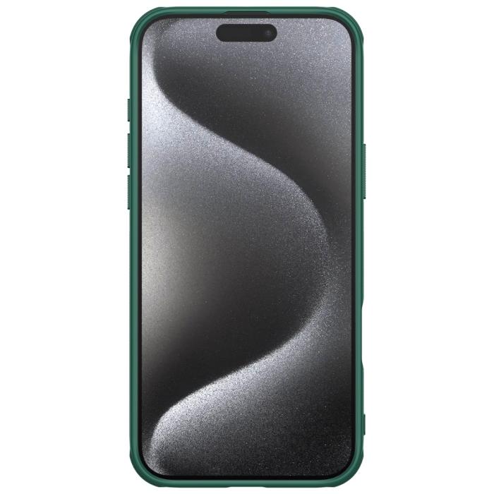 Bild 4, NILLKIN iPhone 16 Pro Skal Frosted Shield Pro Grön