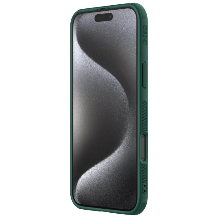 Bild 5, NILLKIN iPhone 16 Pro Skal Frosted Shield Pro Grön