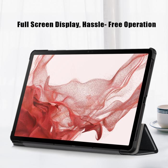 Bild 5, Samsung Galaxy Tab S9 Plus Fodral Läder Svart
