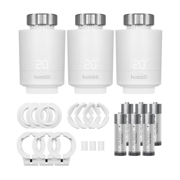 Bild 6, Hombli 3-PACK Smart Termostat Expansionspaket Vit
