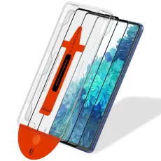 [2-PACK] Samsung S21 Sk&auml;rmskydd I H&auml;rdat Glas - Med Monteringsram