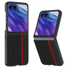 Motorola Razr 60 Ultra Skal Kolfiber Textur Svart