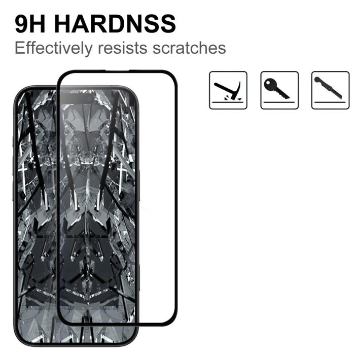 Bild 3, iPhone 17 Pro Max Skärmskydd Heltäckande Härdat Glas