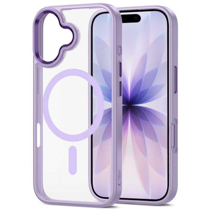 Bild 3, Tech-Protect iPhone 17 Skal MagSafe MagMat Lavender / Clear