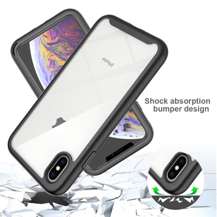 Bild 4, iPhone Xs Max Skal 360 Hybrid Defense Svart