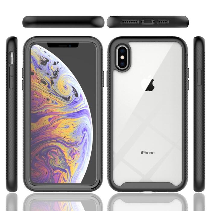 Bild 6, iPhone Xs Max Skal 360 Hybrid Defense Svart