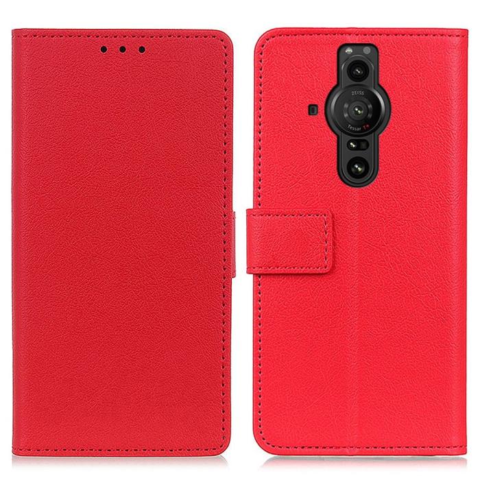 Bild 1, Sony Xperia Pro-I Fodral Läder Röd