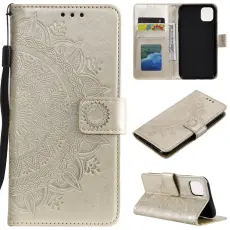 iPhone 12 Mini - Mandala Fodral - Guld