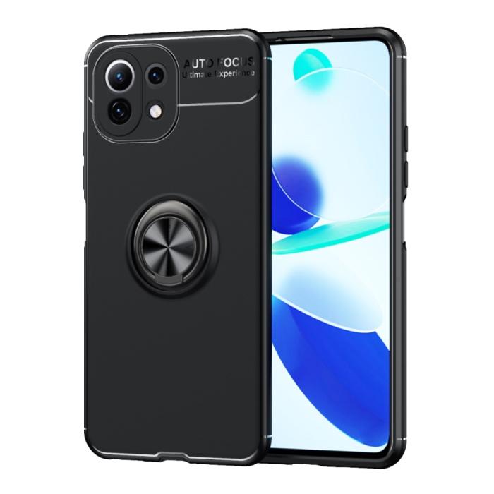 Bild 1, Xiaomi Mi 11 Lite - Ring Skal - Svart