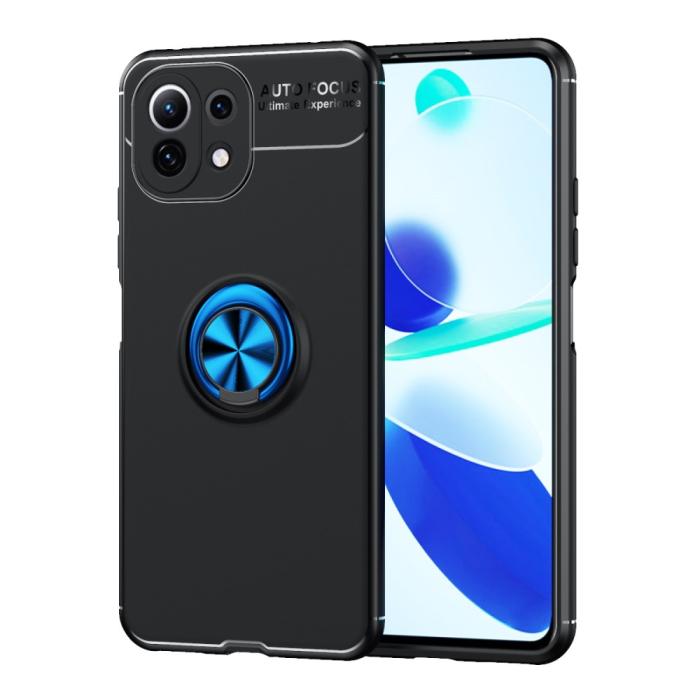 Bild 1, Xiaomi Mi 11 Lite - Ring Skal - Svart/Blå