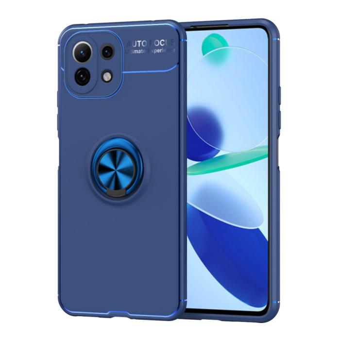 Bild 1, Xiaomi Mi 11 Lite - Ring Skal - Blå