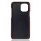 iPhone 13 Mini - KSQ Läder Skal Med Kortfack - Brun