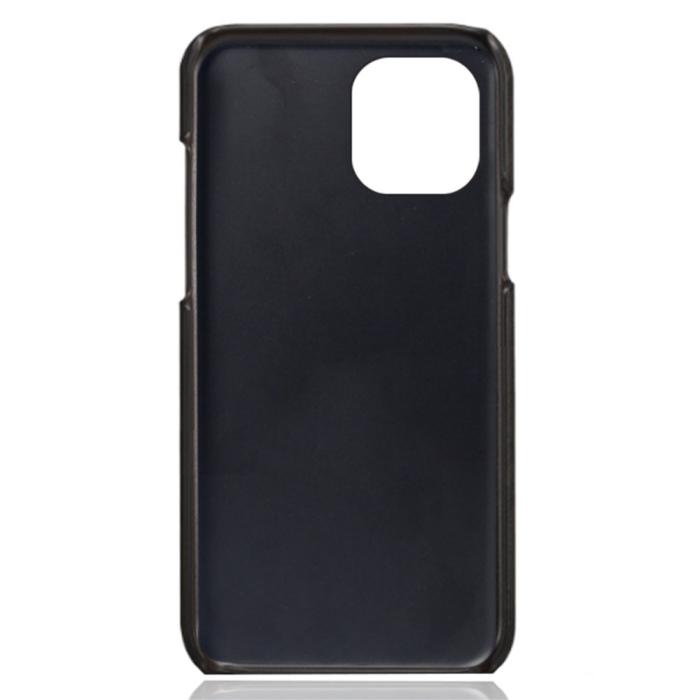 Bild 4, iPhone 13 Mini - KSQ Läder Skal Med Kortfack - Svart