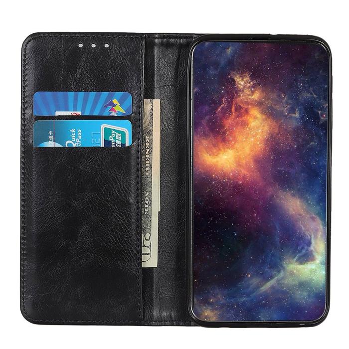 Bild 3, Huawei P40 - Split Läder Plånboksfodral - Svart