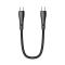 MCDODO Snabbladdare 1.2m USB-C - USB-C Nylon Kabel - Svart