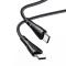 MCDODO Snabbladdare 1.2m USB-C - USB-C Nylon Kabel - Svart