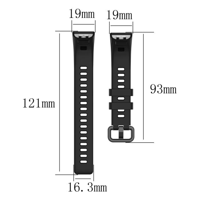 Bild 5, Huawei Band 4 Pro/Band 3 Pro Armband - Svart