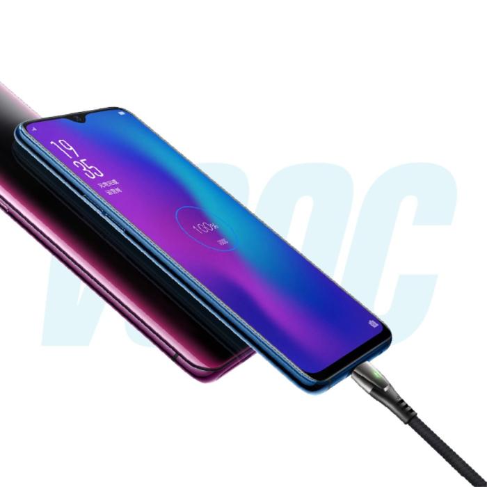 Bild 3, Mcdodo 100W 6A Super Charge Type-C 1.5m Nylon Kabel Svart