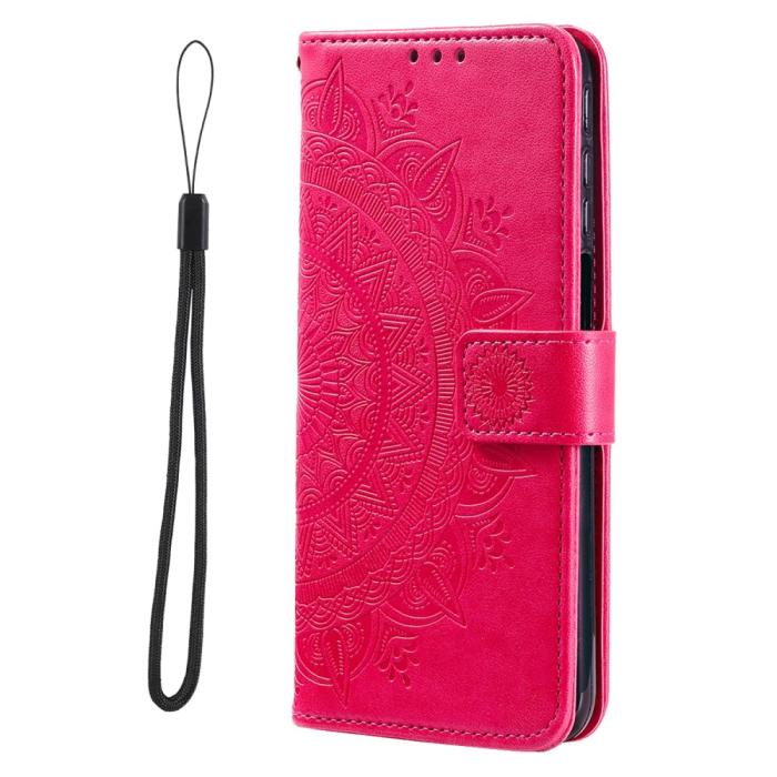 Bild 2, Xiaomi Redmi Note 11 Pro 5G Fodral Mandala Läder Rosa