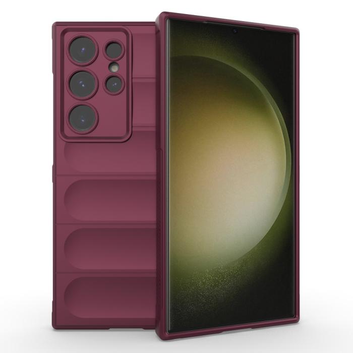 Bild 1, Samsung Galaxy S24 Ultra Skal Magic Shield Vinröd