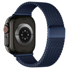 Apple Watch 42/44/45/46/49 mm Armband Milanese Bl&aring;