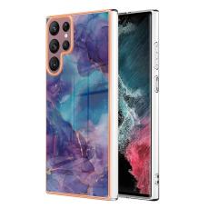 Samsung Galaxy S23 Ultra Skal Marmor TPU Lila