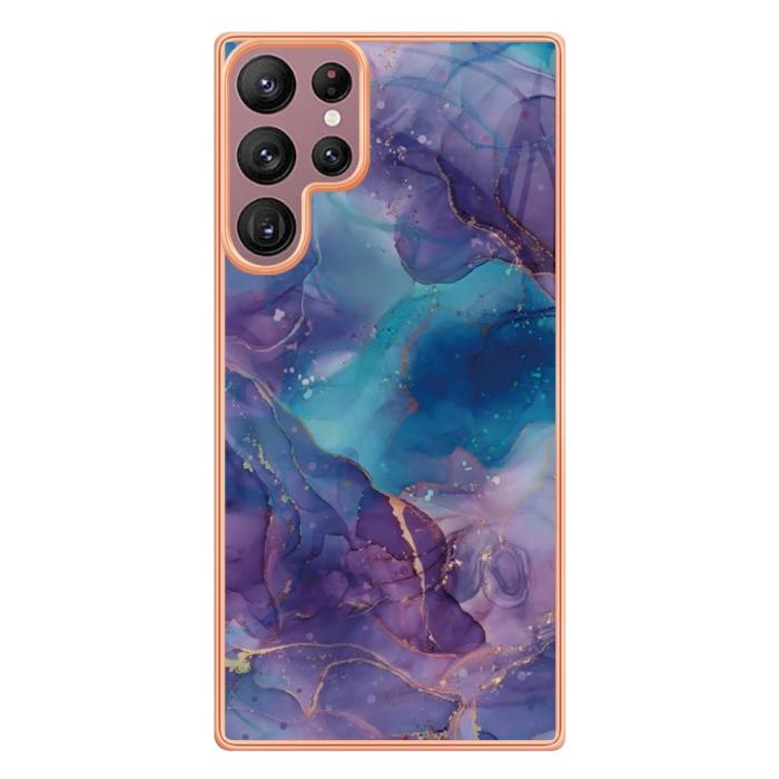 Bild 2, Samsung Galaxy S23 Ultra Skal Marmor TPU Lila