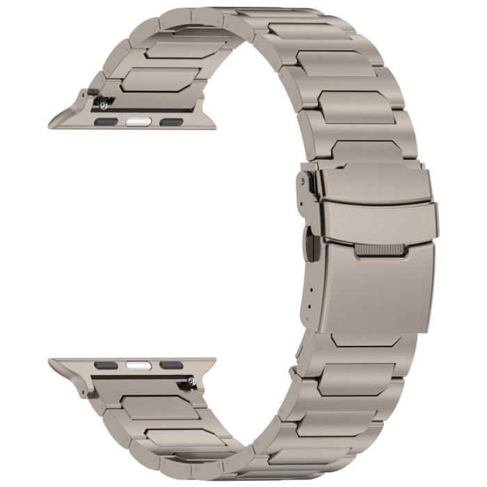Bild 3, Apple Watch 42/44/45/49 mm Armband Metall Titanium