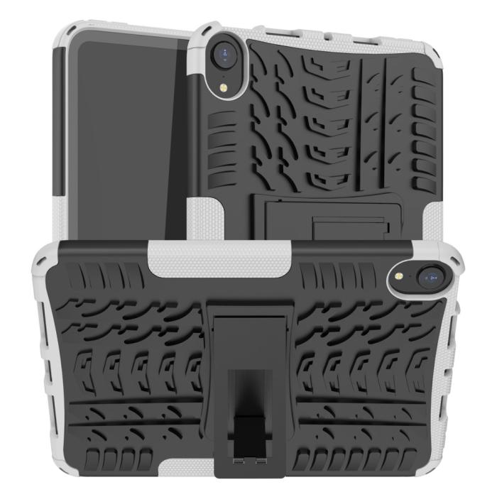 Bild 1, iPad Mini 2024/2021 Skal Rugged Kickstand Armor Vit