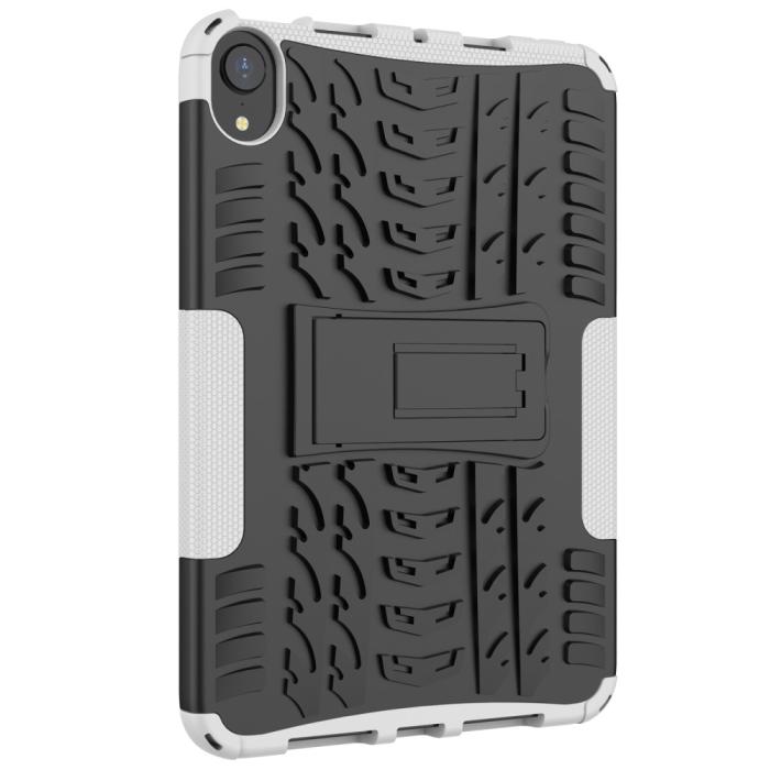 Bild 4, iPad Mini 2024/2021 Skal Rugged Kickstand Armor Vit