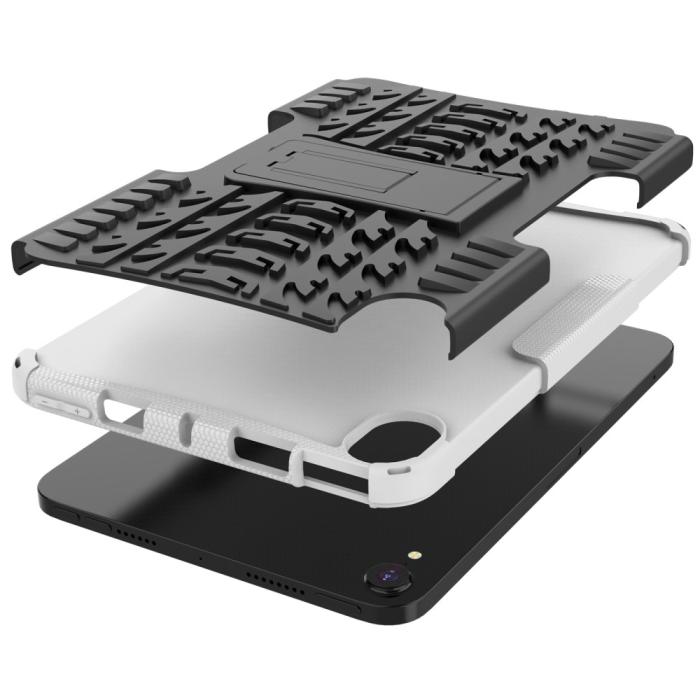 Bild 6, iPad Mini 2024/2021 Skal Rugged Kickstand Armor Vit